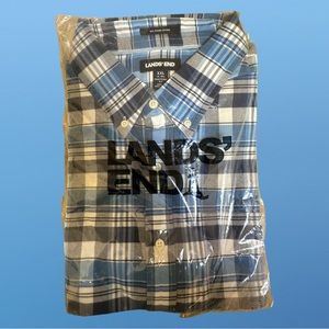 Lands’ End Men’s button down  NWT XXL 18-18.5